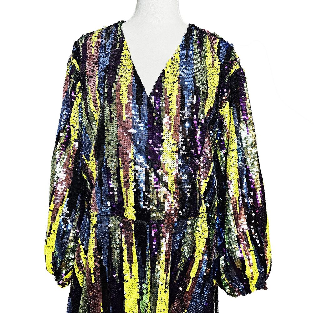 Eloquii Multicolor Sequin Midi Dress - Picture 5 of 6